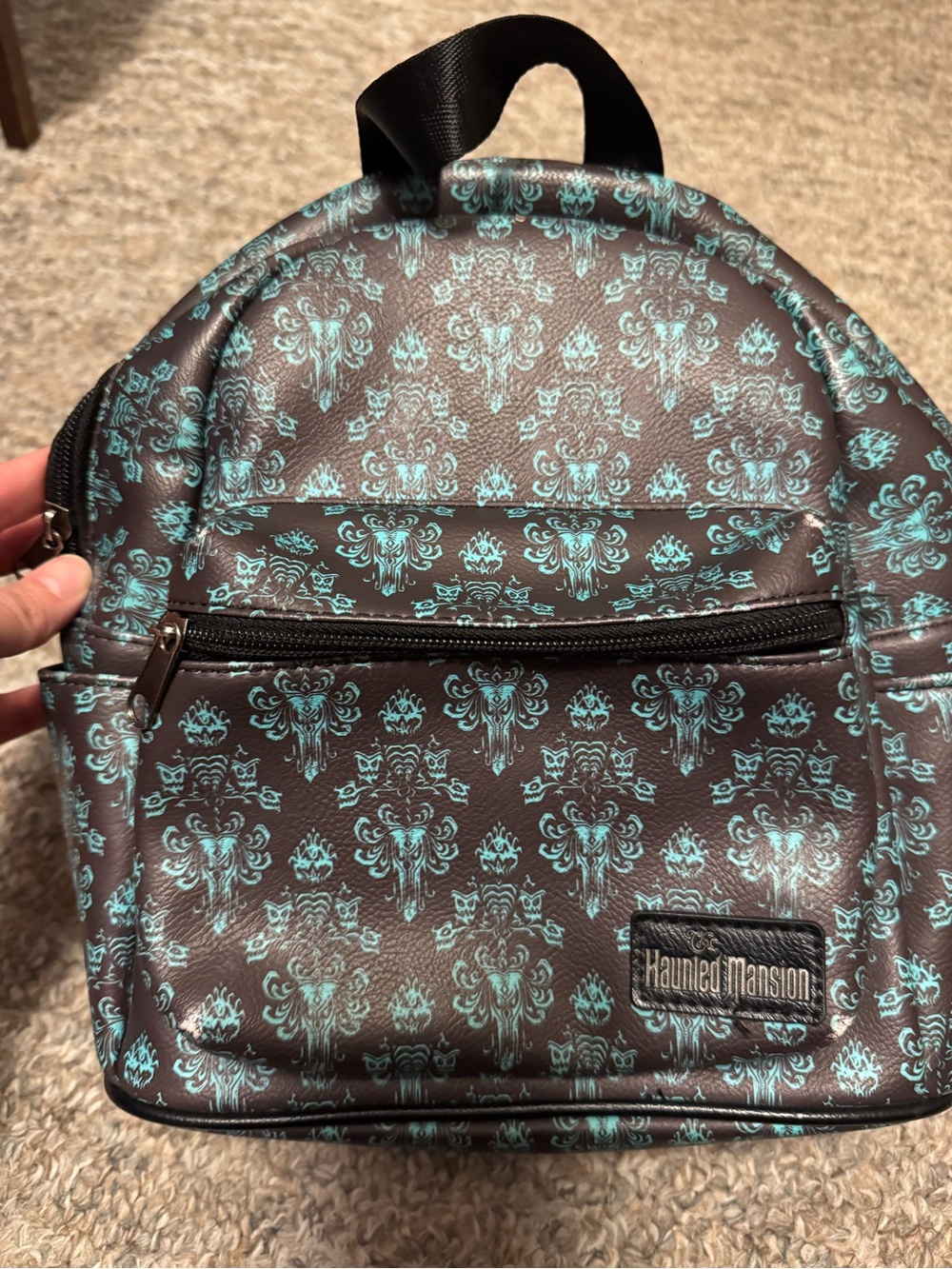 Funko Disney The Haunted Mansion Teal and black mini backpack